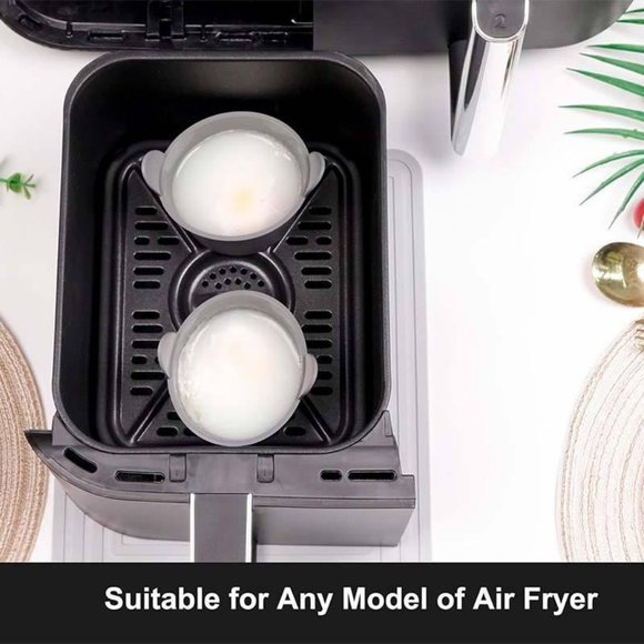 Silicone Air Fryer Egg Mold, Reusable Nonstick Air Fryer EggPoacher6Pcs(AnyColor - Picture 9 of 15